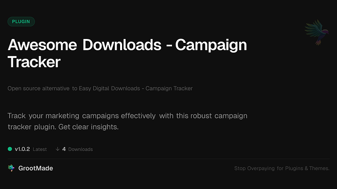 Awesome Downloads - Campaign Tracker