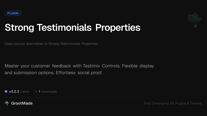 Strong Testimonials Properties