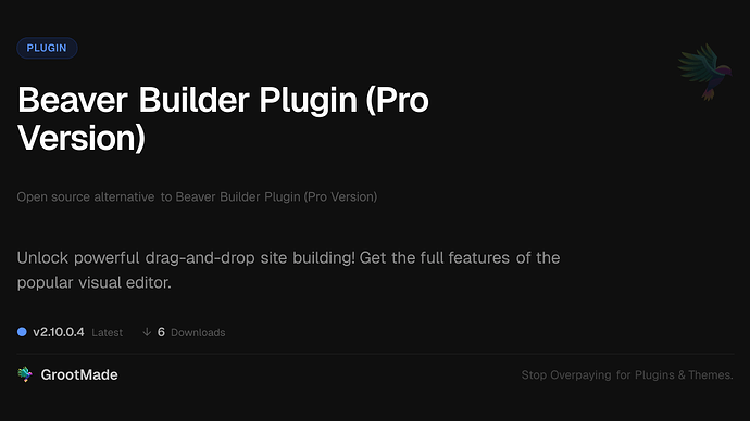Beaver Builder Plugin (Pro Version)