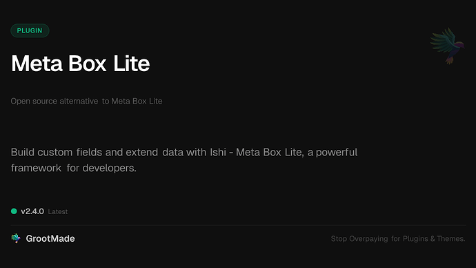 Meta Box Lite