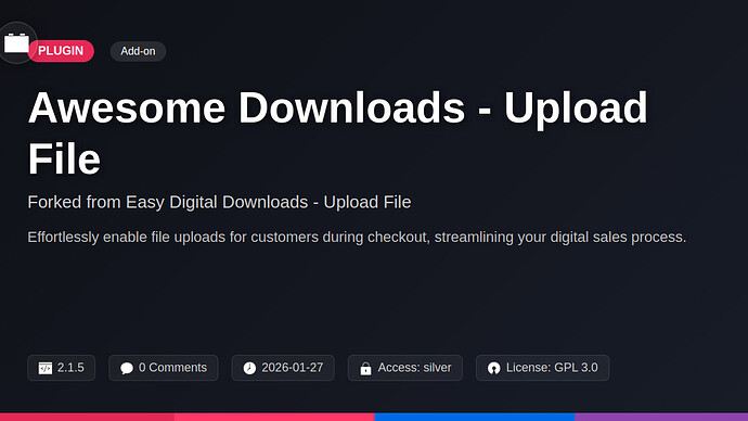 Awesome Downloads - Upload File