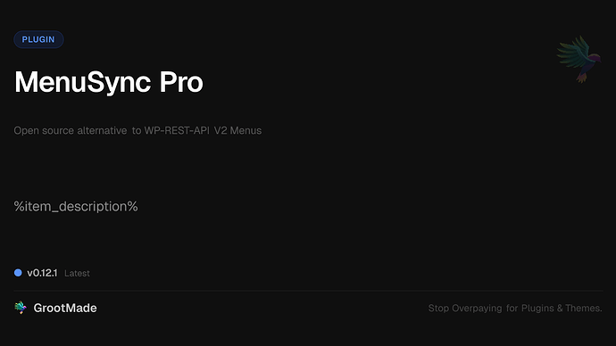 MenuSync Pro