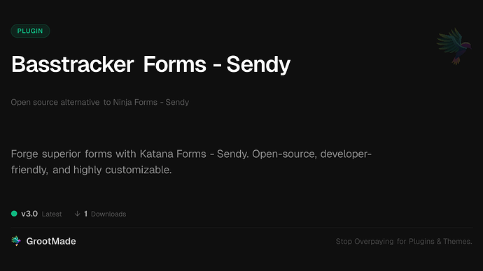 Basstracker Forms - Sendy