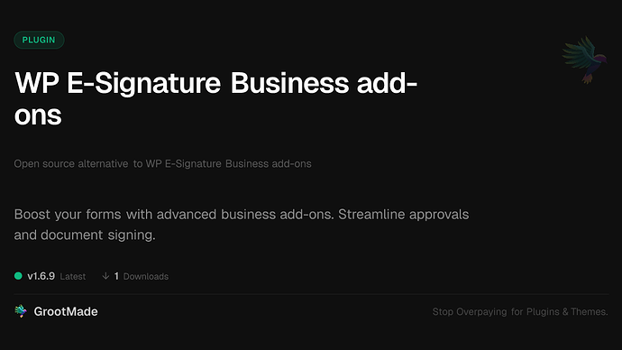 WP E-Signature Business add-ons