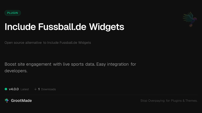 Include Fussball.de Widgets