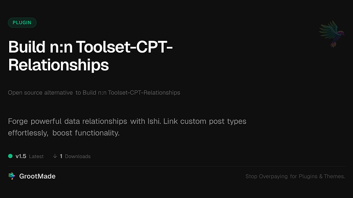 Build n:n Toolset-CPT-Relationships