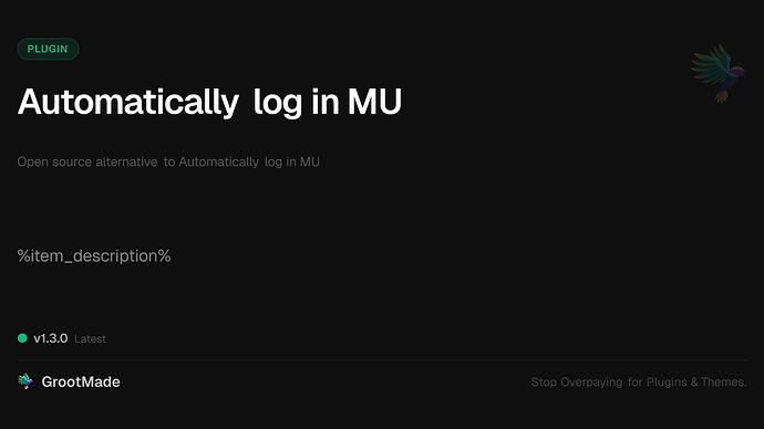 Automatically log in MU