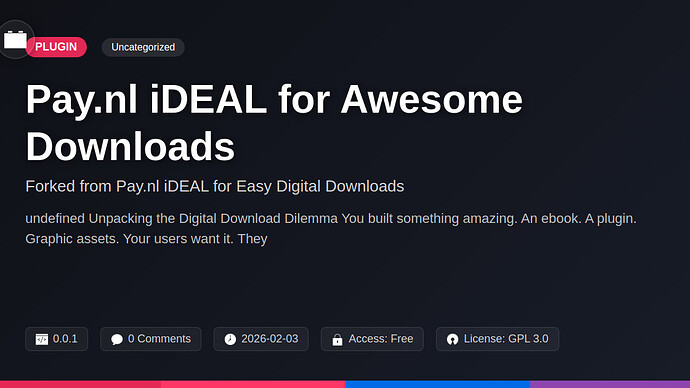 Pay.nl iDEAL for Awesome Downloads