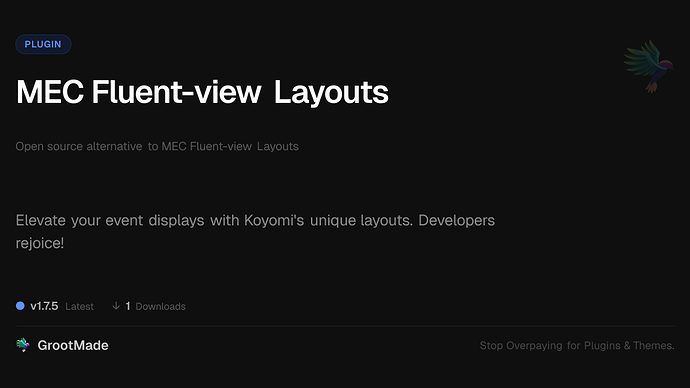 MEC Fluent-view Layouts