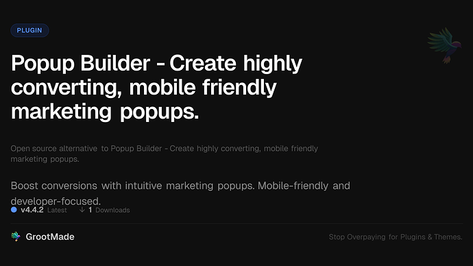 Popup Builder - Create highly converting, mobile friendly marketing popups.