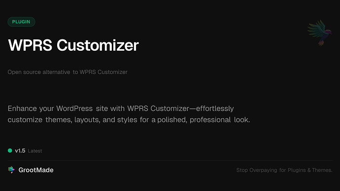WPRS Customizer