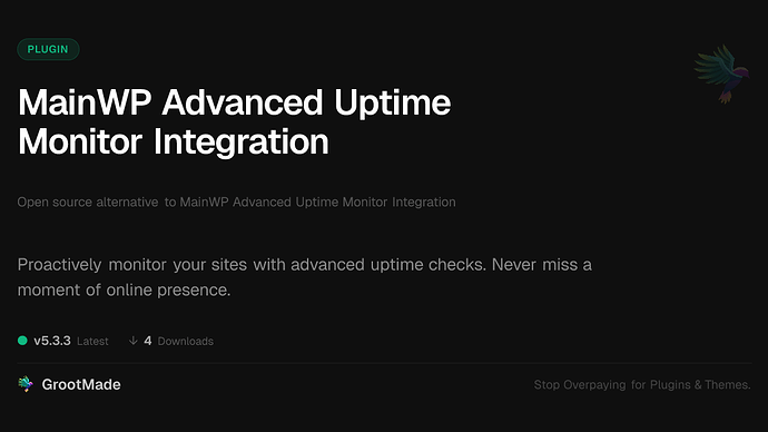 MainWP Advanced Uptime Monitor Integration
