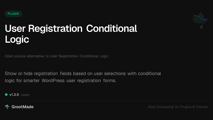 User Registration Conditional Logic