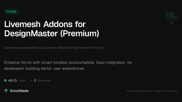 Livemesh Addons for DesignMaster (Premium)
