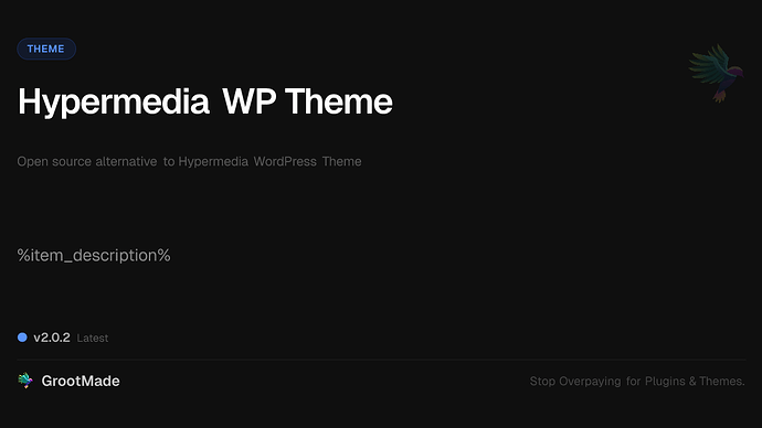 Hypermedia WP Theme