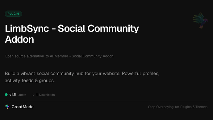 LimbSync - Social Community Addon