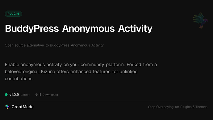 BuddyPress Anonymous Activity