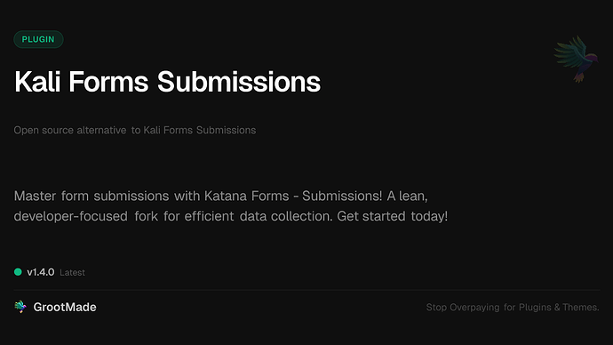 Kali Forms Submissions