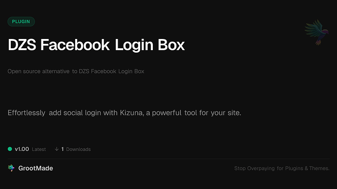 DZS Facebook Login Box