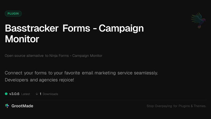 Basstracker Forms - Campaign Monitor
