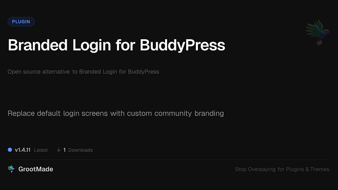 Branded Login for BuddyPress