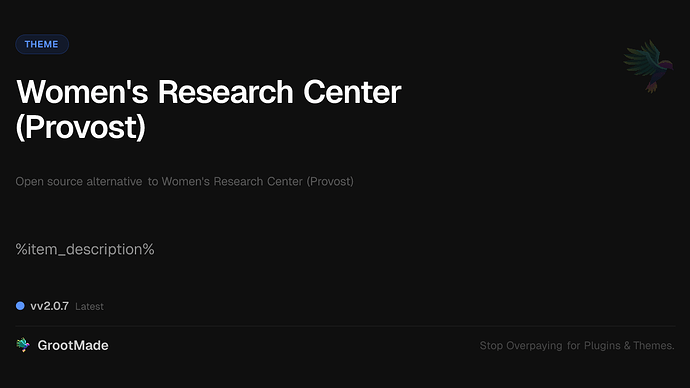 Women's Research Center (Provost)