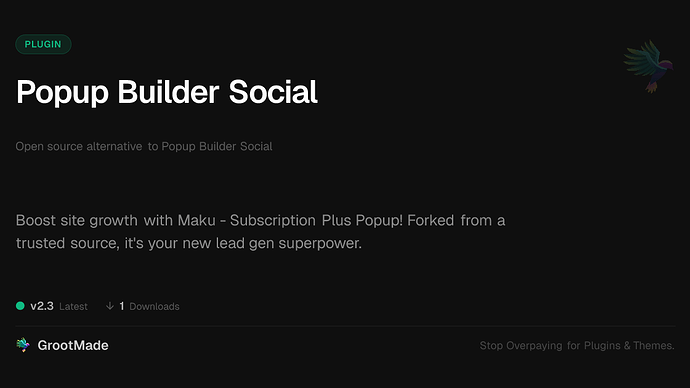 Popup Builder Social