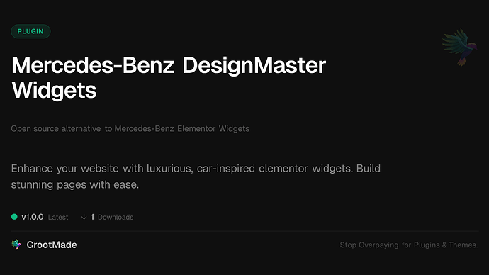 Mercedes-Benz DesignMaster Widgets