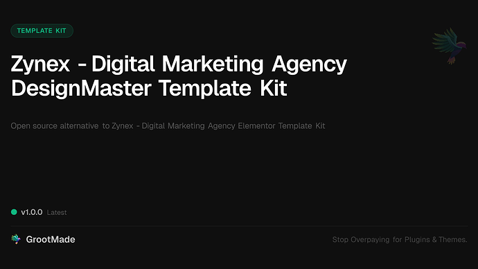Zynex - Digital Marketing Agency DesignMaster Template Kit