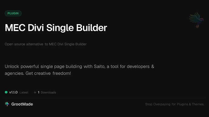 MEC Divi Single Builder