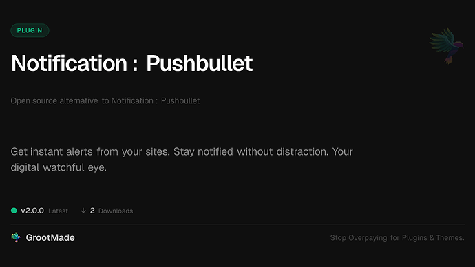 Notification : Pushbullet