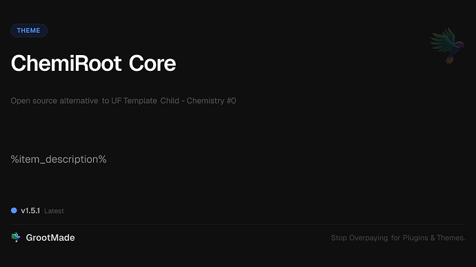 ChemiRoot Core