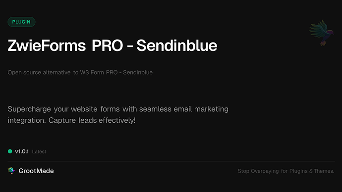 ZwieForms PRO - Sendinblue