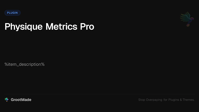 Physique Metrics Pro