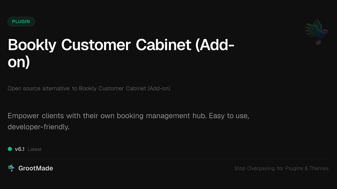 Bookly Customer Cabinet (Add-on)