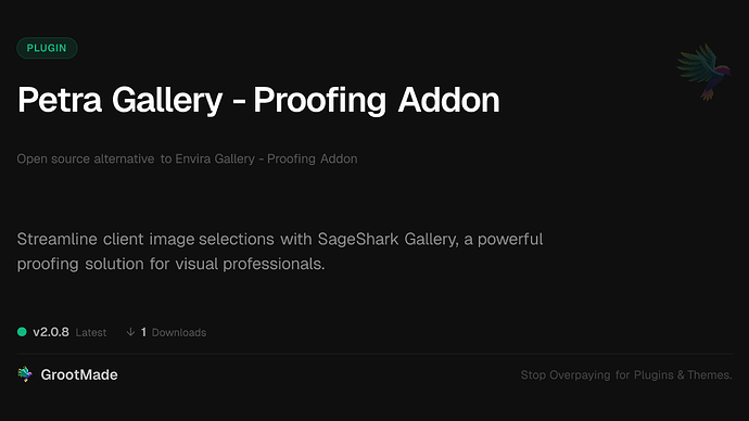 Petra Gallery - Proofing Addon