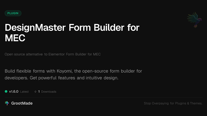 DesignMaster Form Builder for MEC