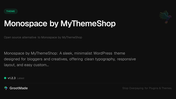 Monospace by MyThemeShop