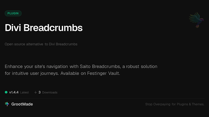 Divi Breadcrumbs