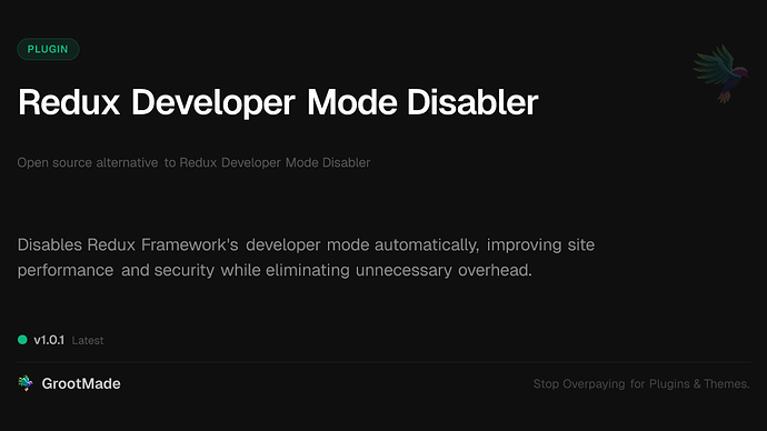 Redux Developer Mode Disabler