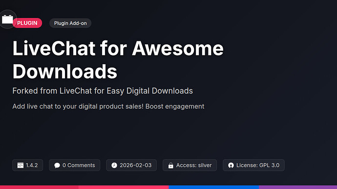 LiveChat for Awesome Downloads