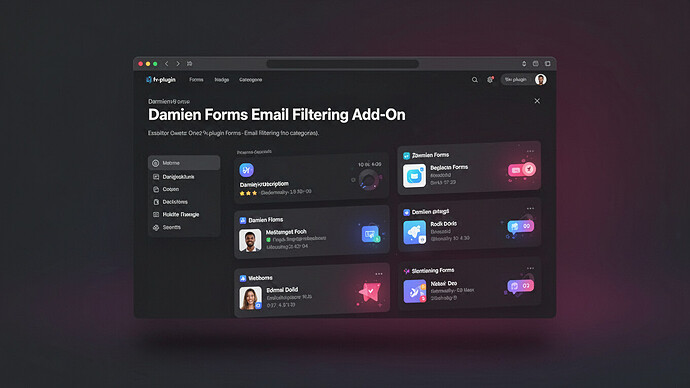Damien Forms Email Filtering Add-On