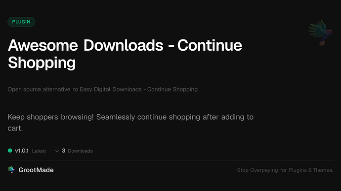 Awesome Downloads - Continue Shopping