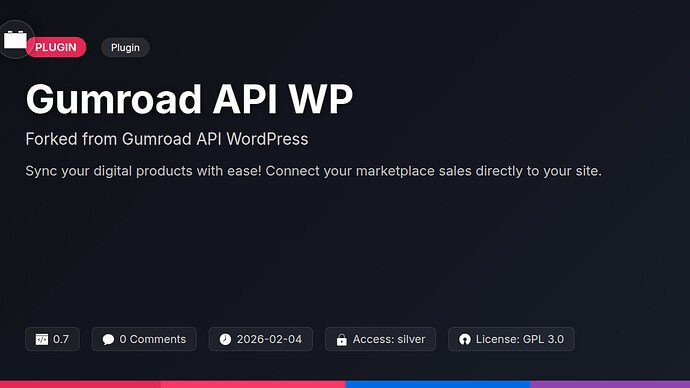 Gumroad API WP