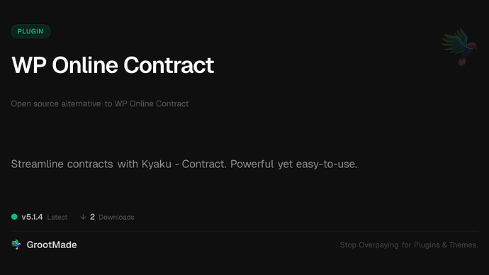 WP Online Contract