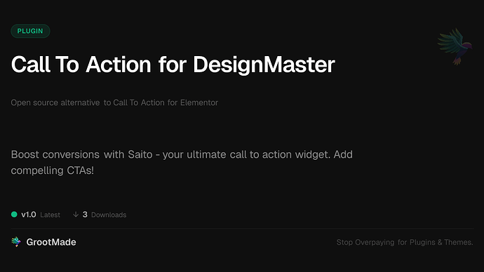 Call To Action for DesignMaster