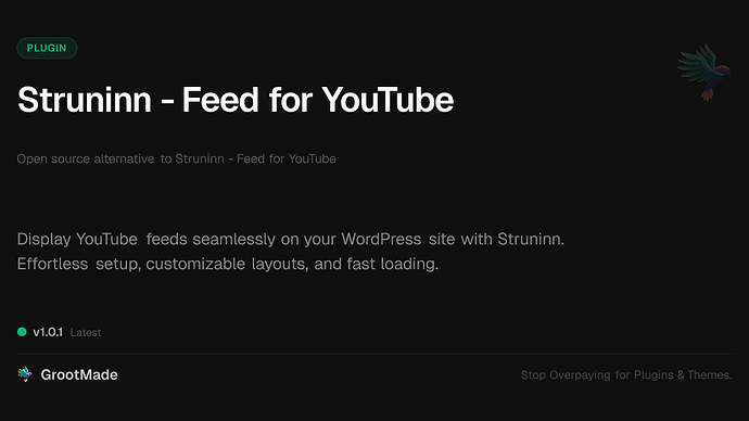 Struninn - Feed for YouTube