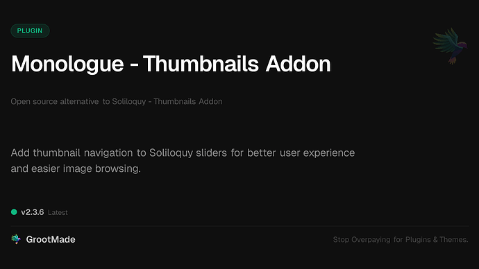 Monologue - Thumbnails Addon