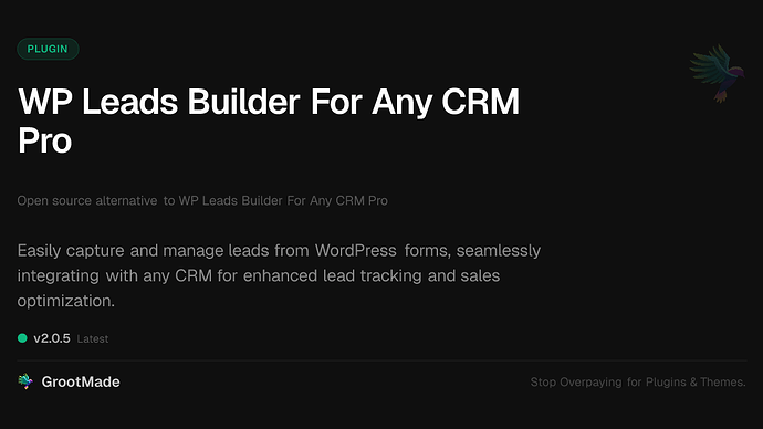 WP Leads Builder For Any CRM Pro