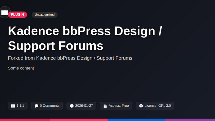 Kadence bbPress Design / Support Forums